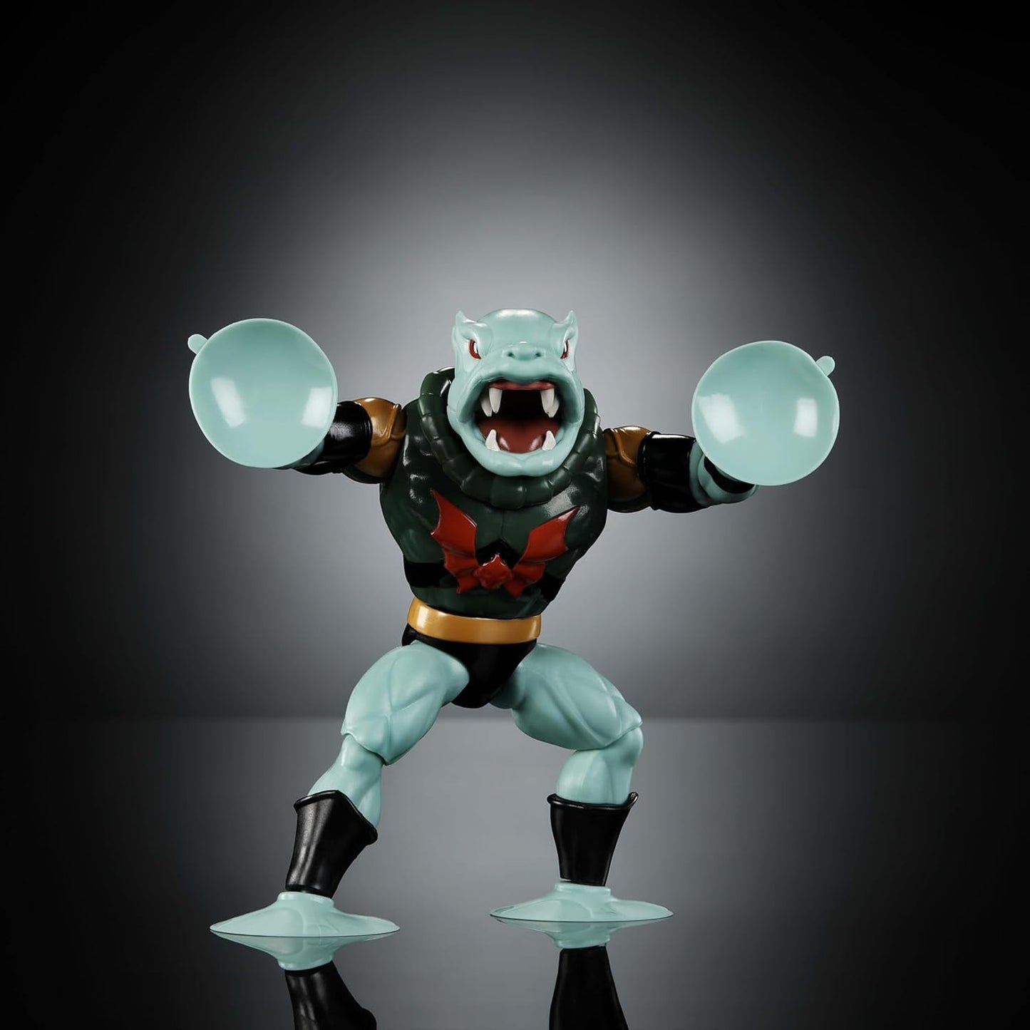 Masters of the Universe Origins Action Figur Leech fra tegneseriesamlingen, ca. 14 cm højt sugemonster fra 1980'ernes tv-serie, design og tilbehør med mange detaljer, JBM83 Actionfigurer Naty Shop
