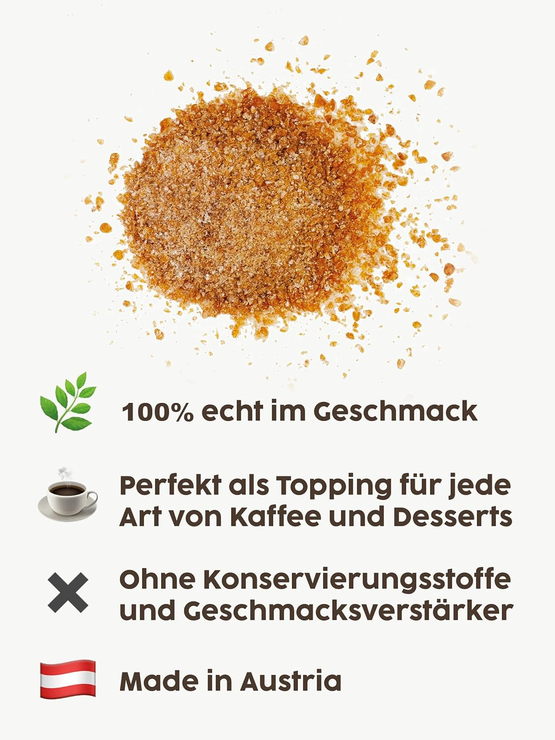 Kotanyi saltet karamel kaffe topping | feiner Caramellgeschmack, 4er Pack (4 x 65g)