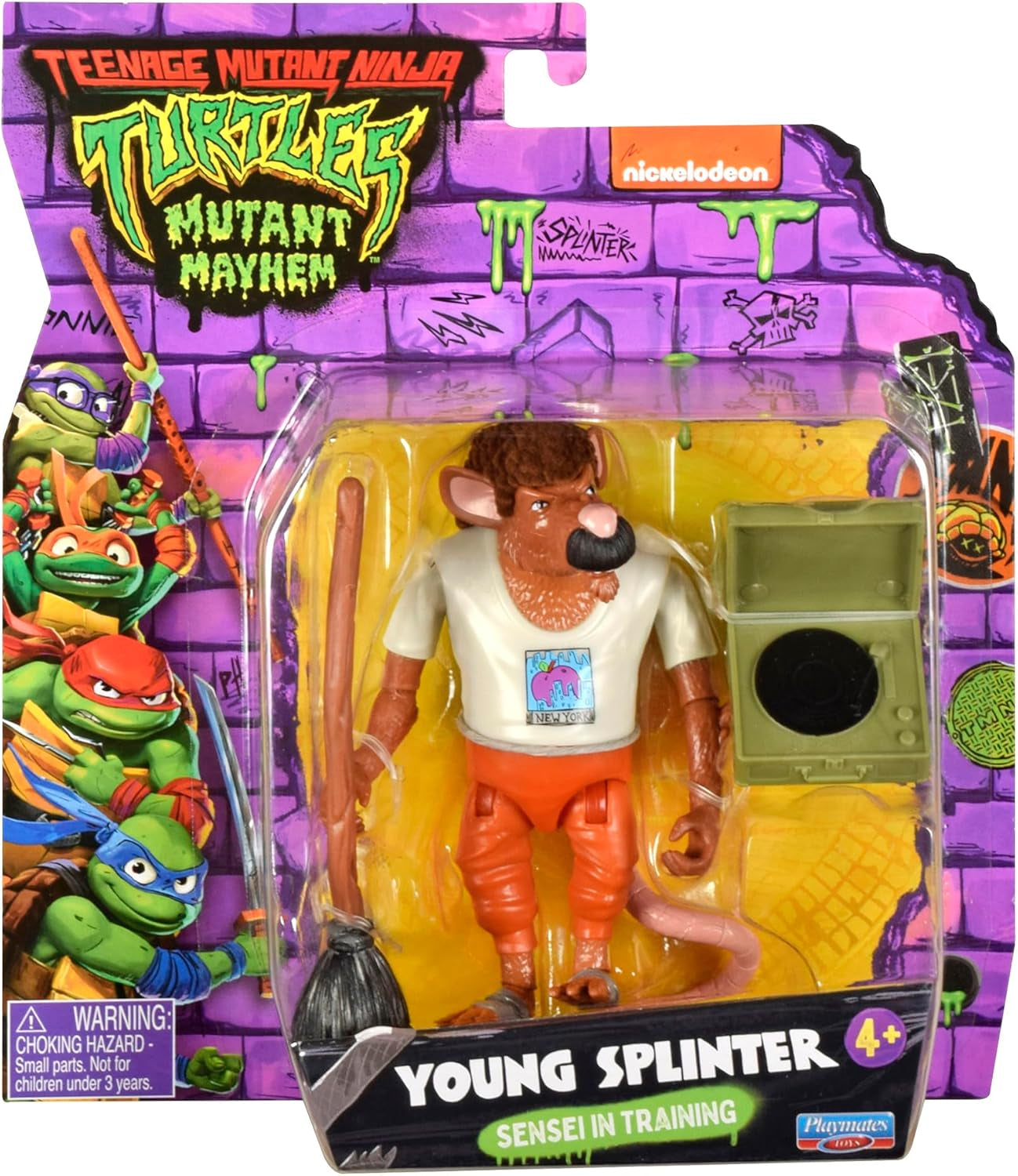 TEENAGE MUTANT NINJA Turtles - Ray Filet Action Figurer Naty Shop Splinter Base Figur