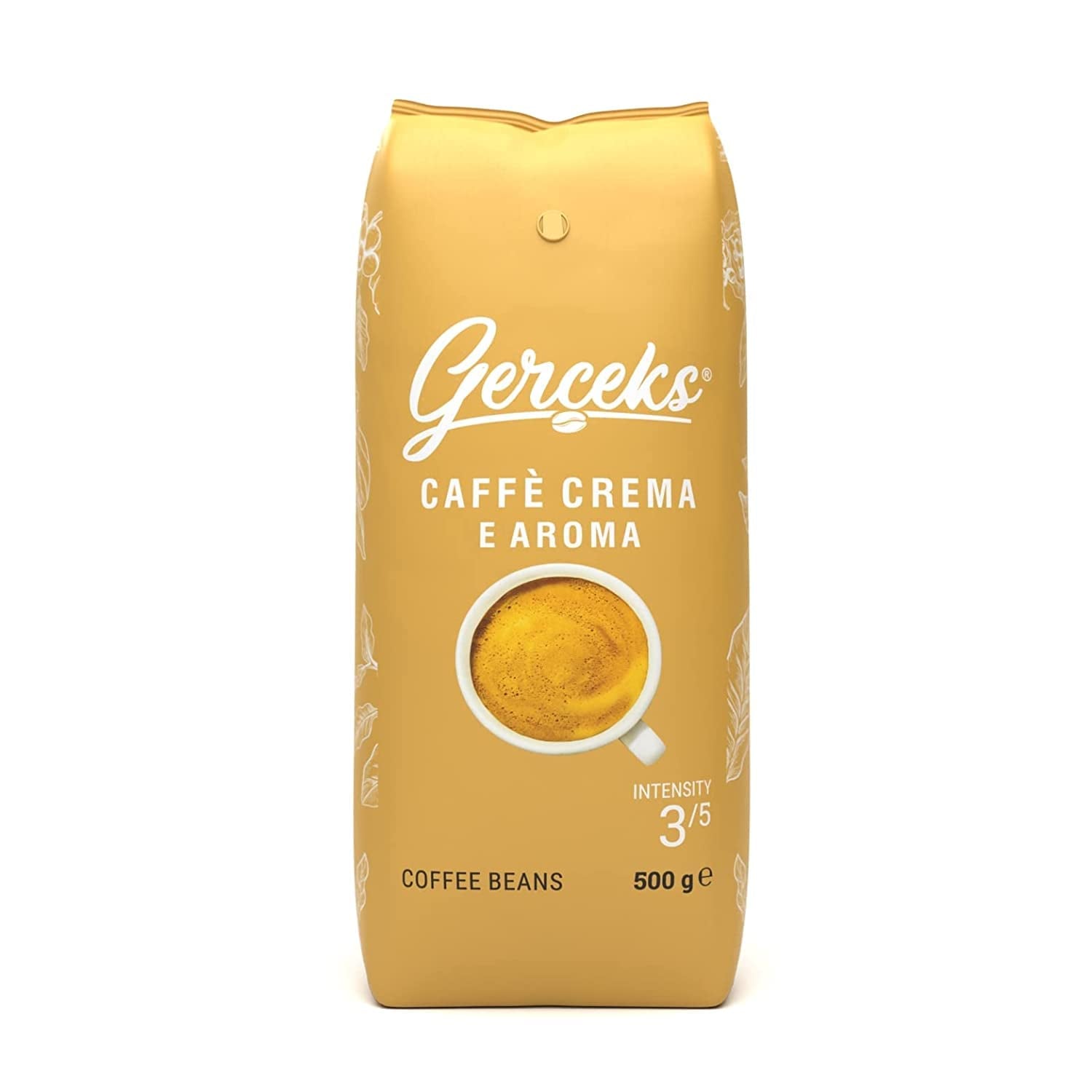 Caffe Crema E Aroma Kaffeebohnen 2kg (4x500g), Barista Kaffee schokoladig und säurearm, Espressobohnen kräftig, Bohnenkaffee mit Arabica und Robusta, fin Crema, ideel til Milchkaffee