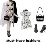 Rainbow High Shadow High Heather Grayson Doll - 28 cm i nuancer af gråt, sort og hvidt hår og outfit, stilfuld taske, sød gave til børn i alderen 4-10 år