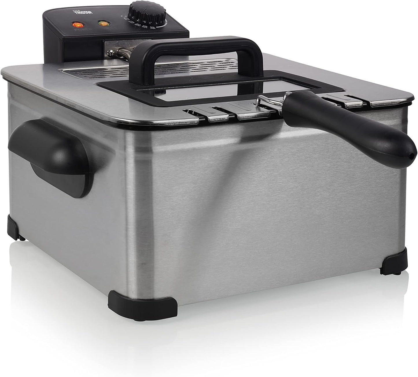 Tristar frituregryde, 1 stor kurv og 2 små kurve, justerbar termostat, kølezone, 5 liter, 2000 W, FR-6949 Hvidevarer Naty Shop Standardtitel