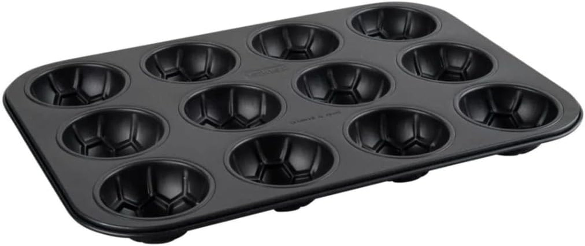 Zenker 12Er Muffinform – Muffinbackblech Für Muffins Und Cupcakes Aus Der Serie Fodboldbagning– Hitzebeständiges 12Er Muffinblech Mit Antihaftbeschichtung, Schwarz Forme og bakker til bagning Naty Shop