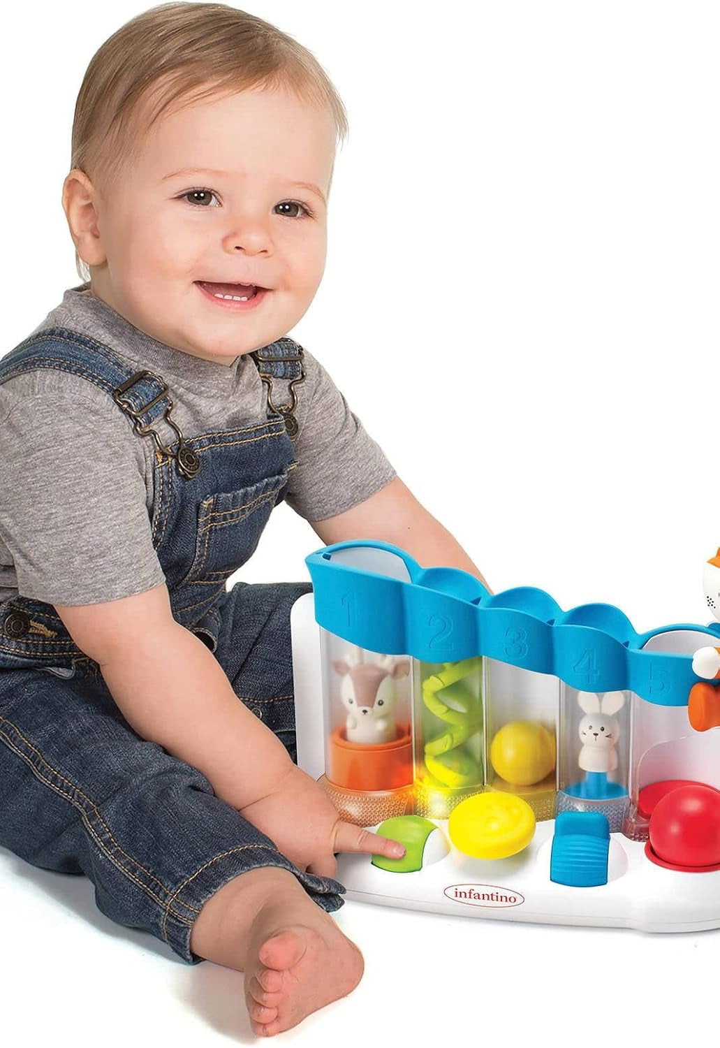 Infantino 216428 Sensorial Ball Drop Piano Senso, Multicolor Baby Legetøj Naty Shop