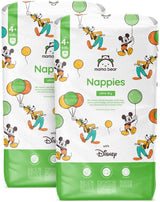 Amazon-mærke: Mama Bear Disney Ultra Dry Bleer, Størrelse 3 (4-9 kg) - Månedlig æske, hvid, 172 Antal (2 pakker af 86)