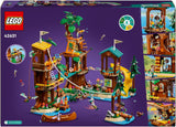 LEGO Friends træhus på eventyrlejr, legesæt til piger og drenge 8 år med 5 figurer og 5 dyr, gaveidé til kreative spil, sportslegetøj, dukkehus 42631 byggesæt Besuche den LEGO-Store