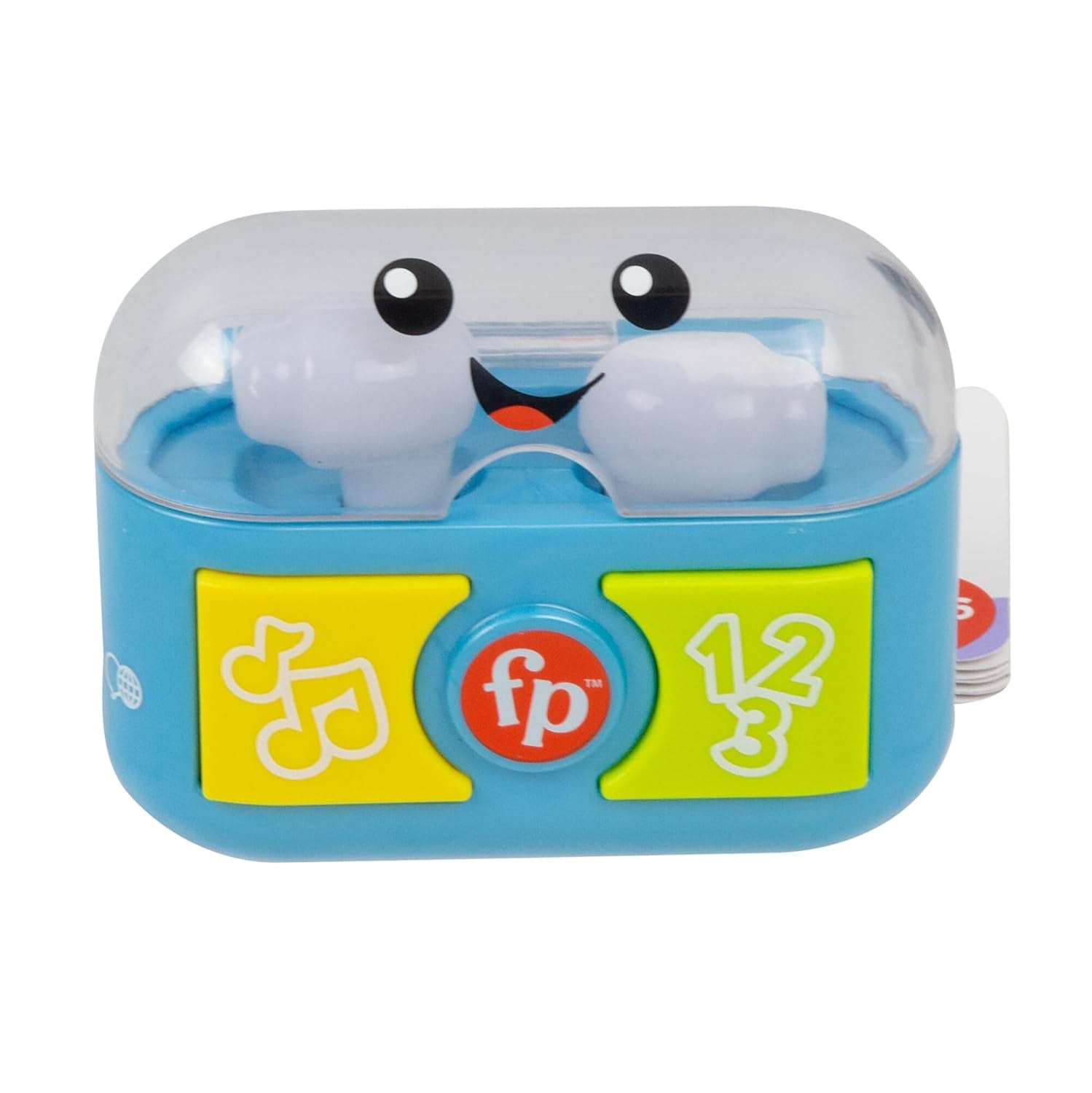 FISHER-PRICE Sjov læring og leg med lege-ørepropper - interaktive ørepropper med sjove lys, læring af sange og finmotoriske aktiviteter, 20+ sange og sætninger, 6 måneder og opefter, HWY45 Baby Toys Naty Shop