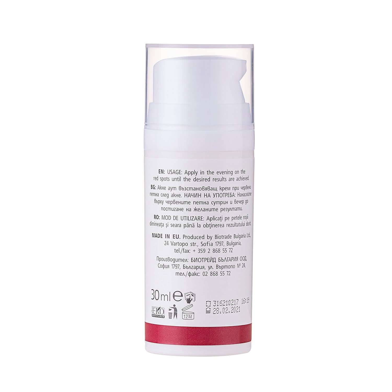 Biotrade, Reparationscreme SPF 30 30Ml Special til acne ar Kosmetik og skønhed Naty Shop