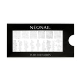 NÉONAIL Nagel Stempel Mit Schaber - Nägel Selber Machen - Nail Art Stempel - Nageldesign Für Nagel Schablone - French Nails Stempel - Silikon Nagelstempel