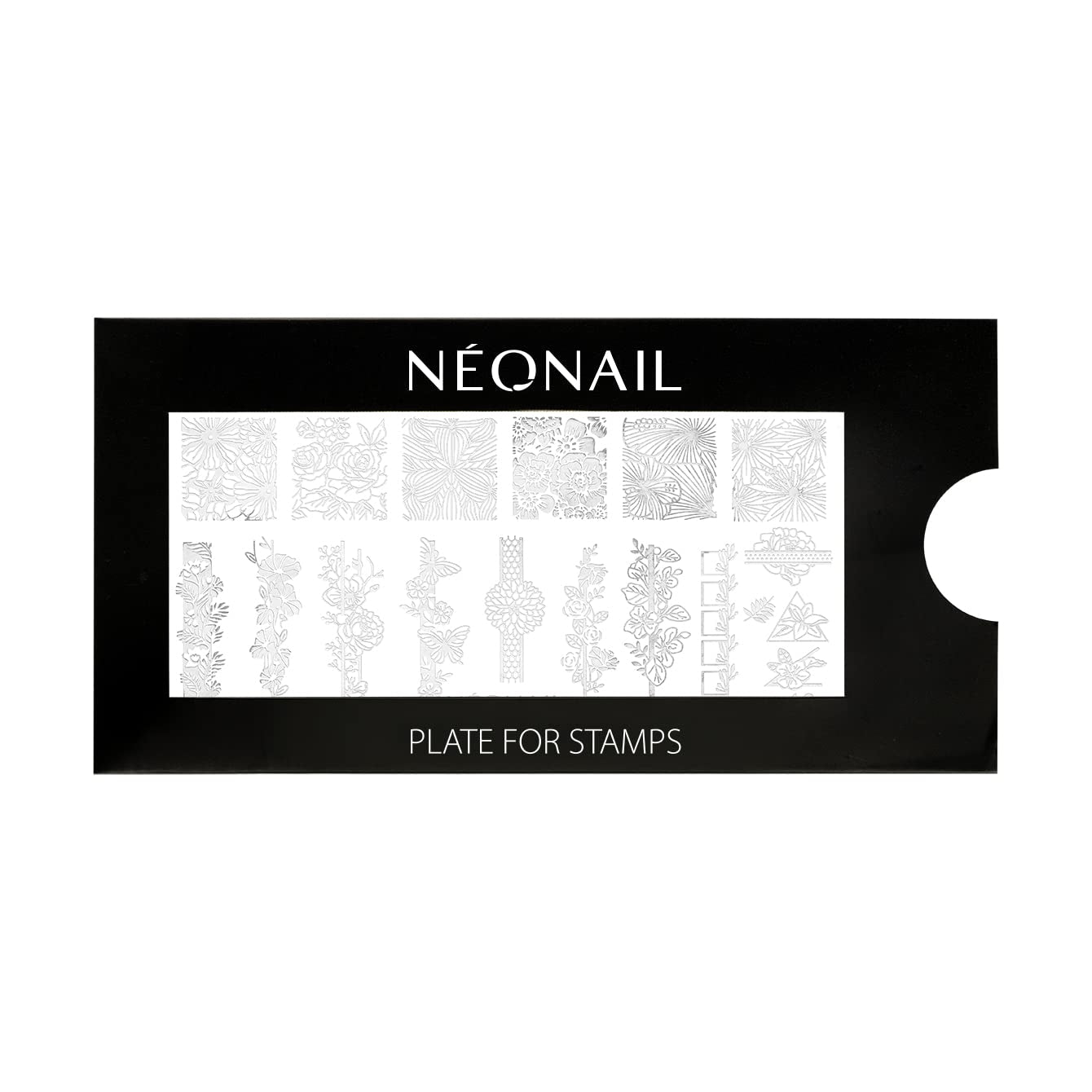 NÉONAIL Nagel Stempel Mit Schaber - Nägel Selber Machen - Nail Art Stempel - Nageldesign Für Nagel Schablone - French Nails Stempel - Silikon Nagelstempel