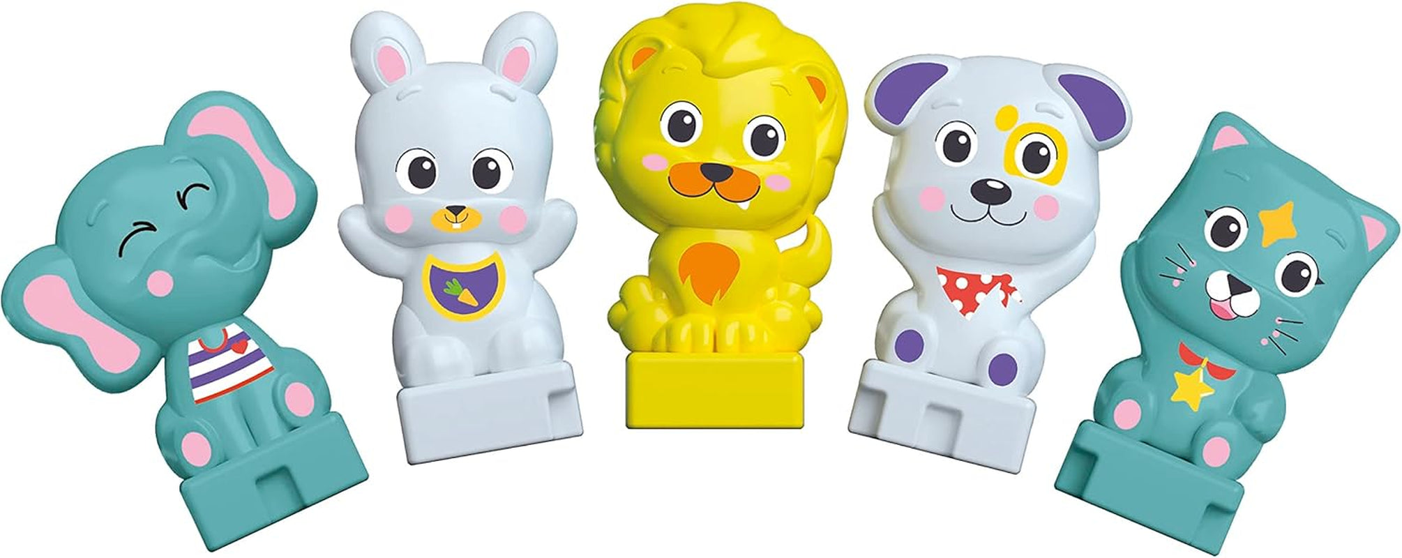 Clementoni Animali-3 Talking Interactive Udvidbart elektrisk toglegetøj til 1 år gammel baby (italiensk version) Fremstillet i Italien Multicolor 17740 Jucarii Bebe Naty Shop