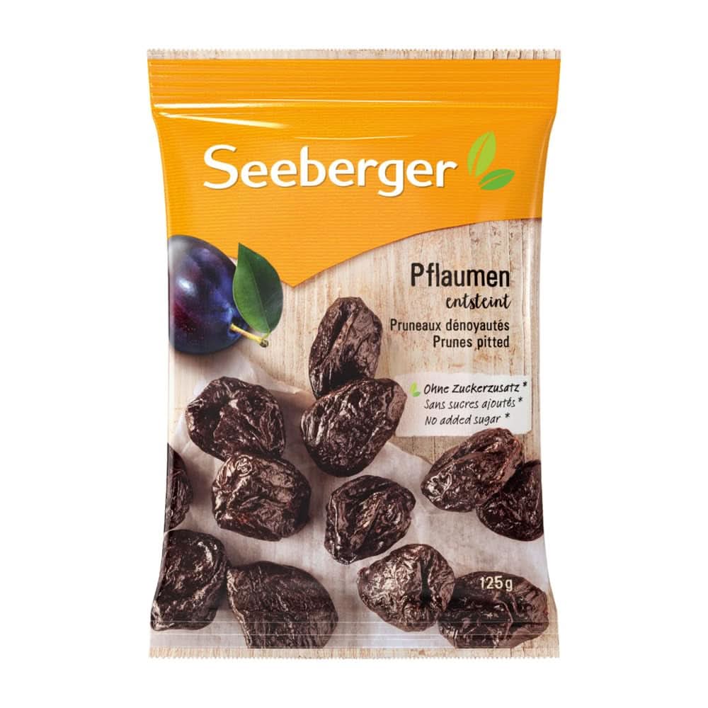 Seeberger Extra Large Velsmagende Bedste Kvalitet Svesker - Meget søde og aromatiske 13 x 125 gram Naty Shop Dehydrerede produkter 13 x 125 gram