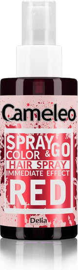 Cameleo - Spray & Go - hårfarvespray - lilla - til blondt, platinblondt og gråt hår - spray blot og gå - semi-permanent - øjeblikkeligt resultat - karnevalshårfarvespray - 150 ml Naty Shop Red Hair Dye 150 Ml (1 pakke)