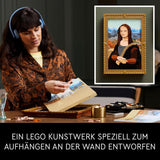 LEGO Art Mona Lisa, Voksensæt, Leonardo Da Vinci-maleri til ophængning, Kreativ aktivitet for mænd og kvinder, Gave til kunstelskere, Italiensk renæssancekunst 31213 Byggesæt Besuche den LEGO-Store