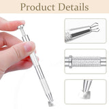250 Stück Nail Art Schwamm Mit Metallgreifer Sponge Ombre Pinsel Nailart Nageldesign Tilbehør Nagelstudio Tilbehør til DIY Babyboomer Effekte Ombre Gradient Nageldesign