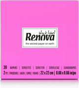 Renova cocktailservietter, fuchsia, 30 servietter