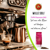Økologiske espressobønner 500 g i en forseglet kaffeboks - topkvalitet og genanvendelige - premium kaffebønner ristet på Sicilien