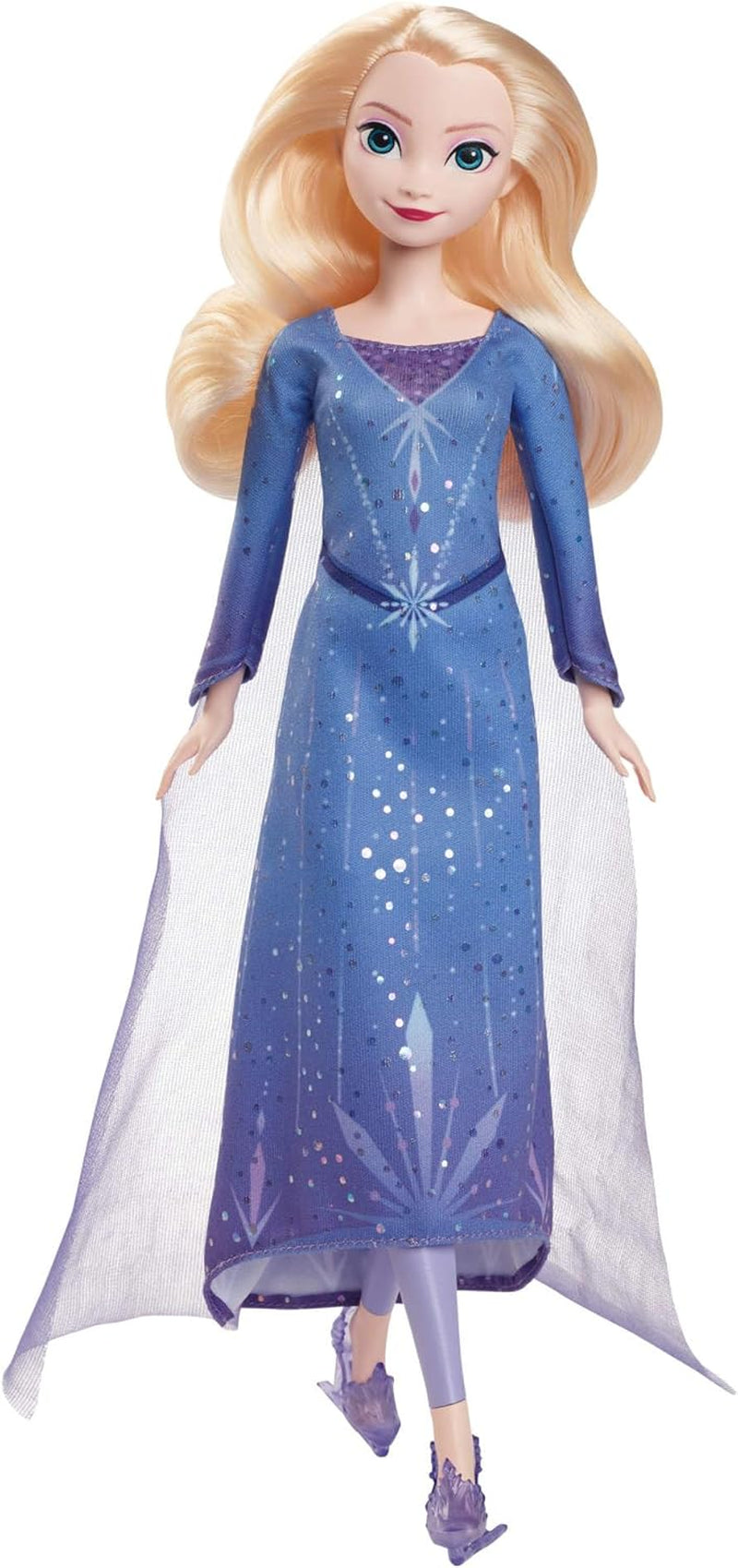 Mattel Disney The Ice Queen Elsa Doll, The Ice Queen Doll kæmmet blondt hår, Møbler, Aftagelige Sko, Disney Gaver, 3 år gammelt legetøj, HLW47 Naty Shop Elsa Dolls Ice Cream Look