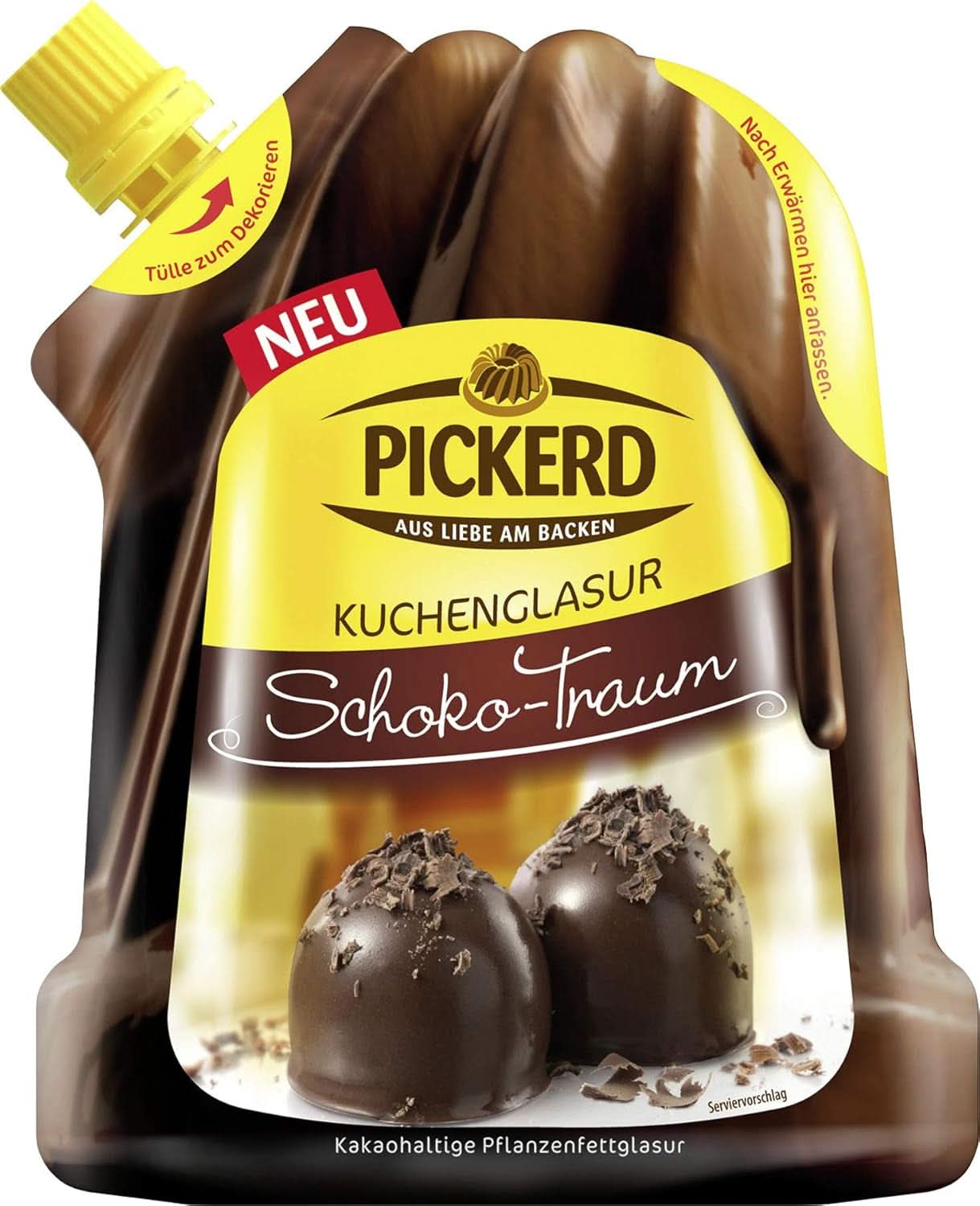 Chokoladeglasur til kager, Dream, 125 grams glasur og Decor Naty Shop