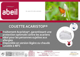 Abeil Acaristop dynebetræk med antimide og antibakteriel effekt, polyester, hvid, 220 X 240 cm Dyner og dyner Naty Shop