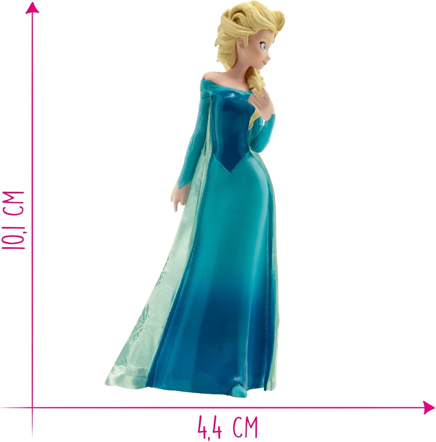 Bullyland 12961 - Elsa fra Arendelle figur fra filmen Frozen af ​​Walt Disney, ca. 10,1 cm, meget detaljeret, ideel som en lille gave til børn fra 3 år og opefter