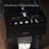 Siemens EQ500 klassisk automatisk espressomaskine, TFT farveskærm, 5 typer kaffe og mælk, dobbelt kop funktion, nem rengøring, aftagelig bryggeenhed, med mælkeslange, sort, TP511E19