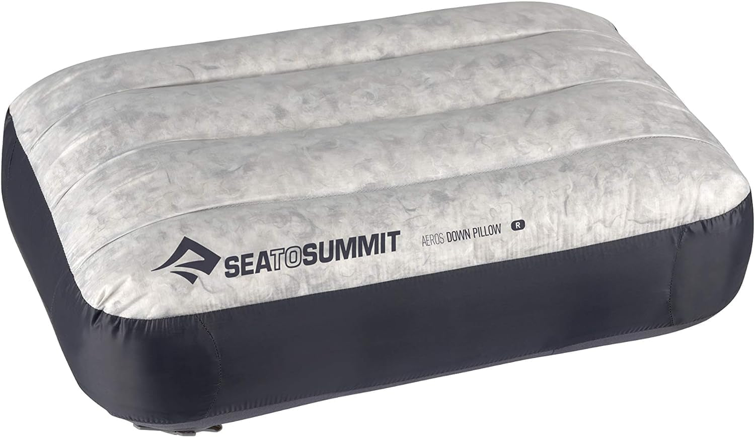 Sea to Summit - Eros dunrejsepude L - Ultralet og oppustelig - 10D materiale - Premium dunpude - Skridsikker - Til vandreture og camping - 42 X 28 X 12 Cm - Grå - 95 G Naty Shop rejsepuder Almindelig Grå