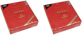 50 Premium servietter "ROYAL Collection" 1/4-fold 40 Cm X 40 Cm Rød Højkvalitets "Ornamenter" (pakke med 2)