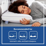 Sealy Essentials Memory Foam Pillow Standard White 2 Piece Naty Shop Standard Puder