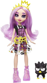 Mattel Hello Kitty GWW98 - Sanrio Badtz-Maru Figur og Jazzlyn Puppe (ca. 25,4 cm) med Kleidung og tilbehør, lange hår og trendy outfit, tolles Geschenk für Kinder ab 3 Jahren