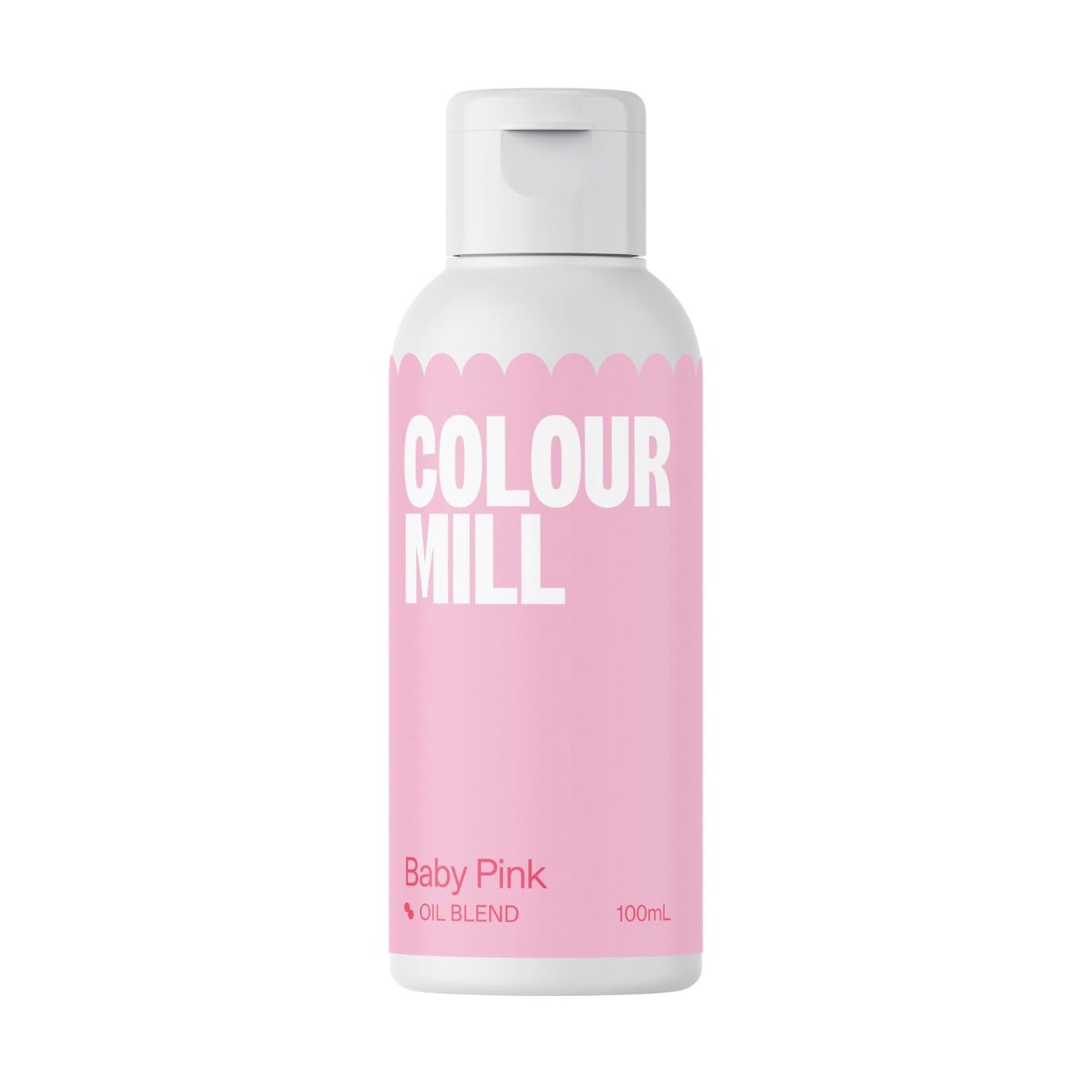 Color Mill Oliebaseret madfarve, lys rosa olieblanding - madfarve til chokolade, fondant, muffins, kager, bagning, makroner - madfarve til kagepynt - 100 ml