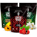Urte Yerba Mate tesæt | Yerba Mate med urter | Green Mate Green Energy Guarana, Guayusa Jazmin, Sarsaparilla | Brasiliansk grøn Yerba Mate | 3X500G