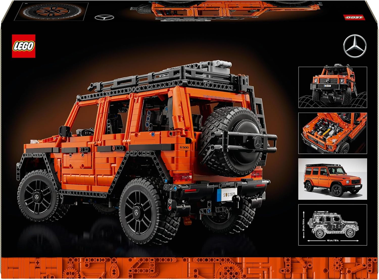 LEGO Technic Mercedes-Benz G 500 Professional Line, G-klasse bilmodelbyggesæt, Voksengave, Luksus terrængående køretøjssæt, Mercedes samleobjekt, Legetøjsbil 42177 Byggesæt Besuche den LEGO-Store