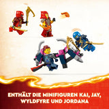 LEGO NINJAGO Kai's Ninja-klatremeksæt, ninjalegetøj med bygbar actionfigur og 4 minifigurer, eventyrsæt til børn, fødselsdagsgave til 9-årige drenge og piger 71812 byggesæt Beuche den LEGO-Store