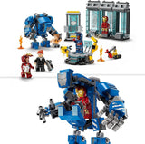 LEGO Marvel Iron Man's Laboratory: Hall of Armor - Superheltelegetøj med en mek-figur, 5 minifigurer inklusive Aldrich Killian - Avengers-gave til drenge og piger i alderen 8+ 76315 Byggesæt Beuche den LEGO-Store