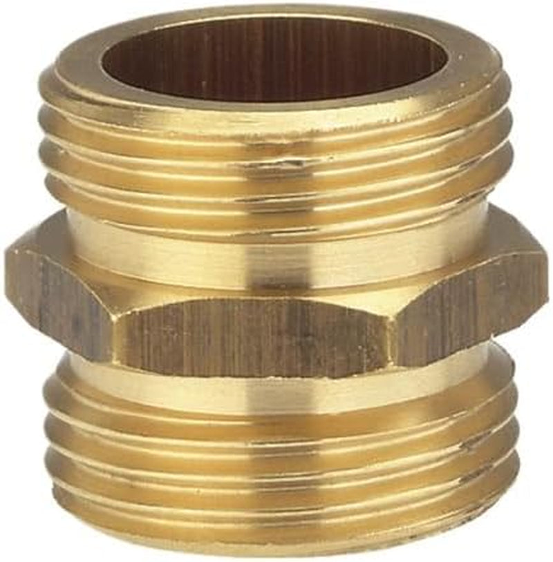 Gardena messinggevindnippel: Messingstik til tilslutning på begge sider, f.eks. til pumper, rørgevind 26,5 mm (G 3/4 tomme) (7260-20)