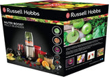 Russell Hobbs Mixer [Multifunktions- Standmixer] Nutriboost (Inkl. 5 Bpa-Freie Und Spülmaschinengeeignete Behälter + Deckel, 22.000 U/Min, 0,9 Ps-Motor) Elektrisk, Smoothie-Maker 23180-56 Kitchen Naty Shop