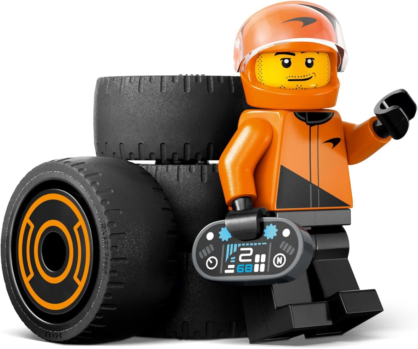 LEGO City F1 Racer med Mclaren racerbil - Formel 1 legetøjsmodel med racerbil og minifigur - lille gave til drenge og piger fra 6 år eller motorsportsfans 60442 Byggesæt Besuche den LEGO-Store