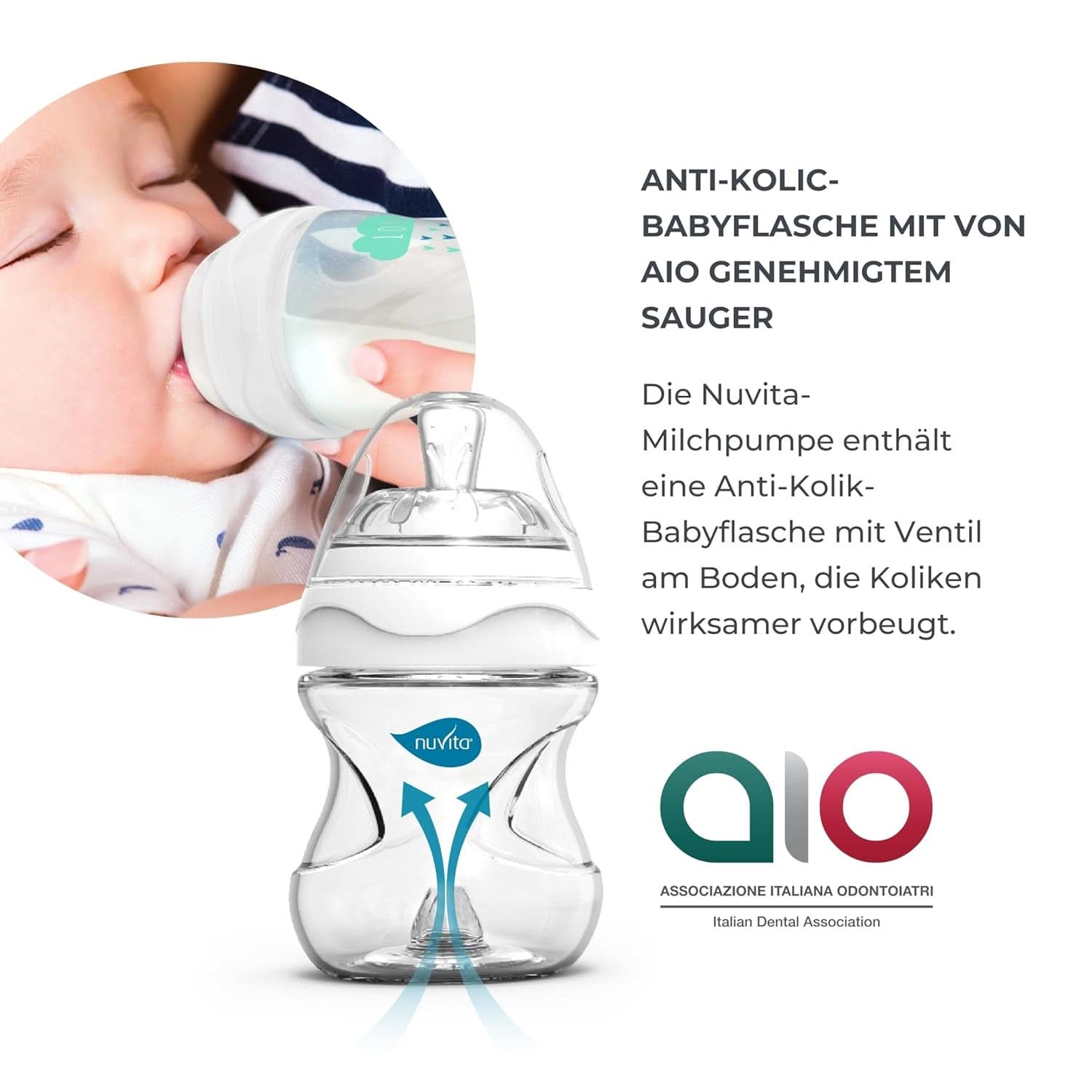 Nuvita Effektivt dobbelt pumpesæt til Materno Smart X - 1287KDX | Komplet sæt tilbehør, anti-kolik flaske godkendt af Aio Accesorii Hrana si Alattare Bebe Naty Shop