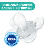 Chicco PhysioForma Comfort sut 16-36 måneder, sut med silikone sut, 1 stk., understøtter fysiologisk vejrtrækning og korrekt mundudvikling, blå