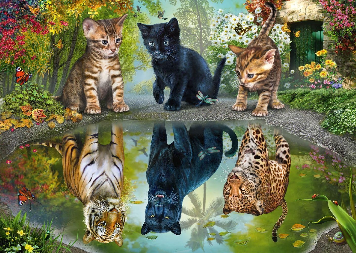 Schmidt Spiele 57392 Dream Big, katte, puslespil 1000 brikker Puslespil Naty Shop