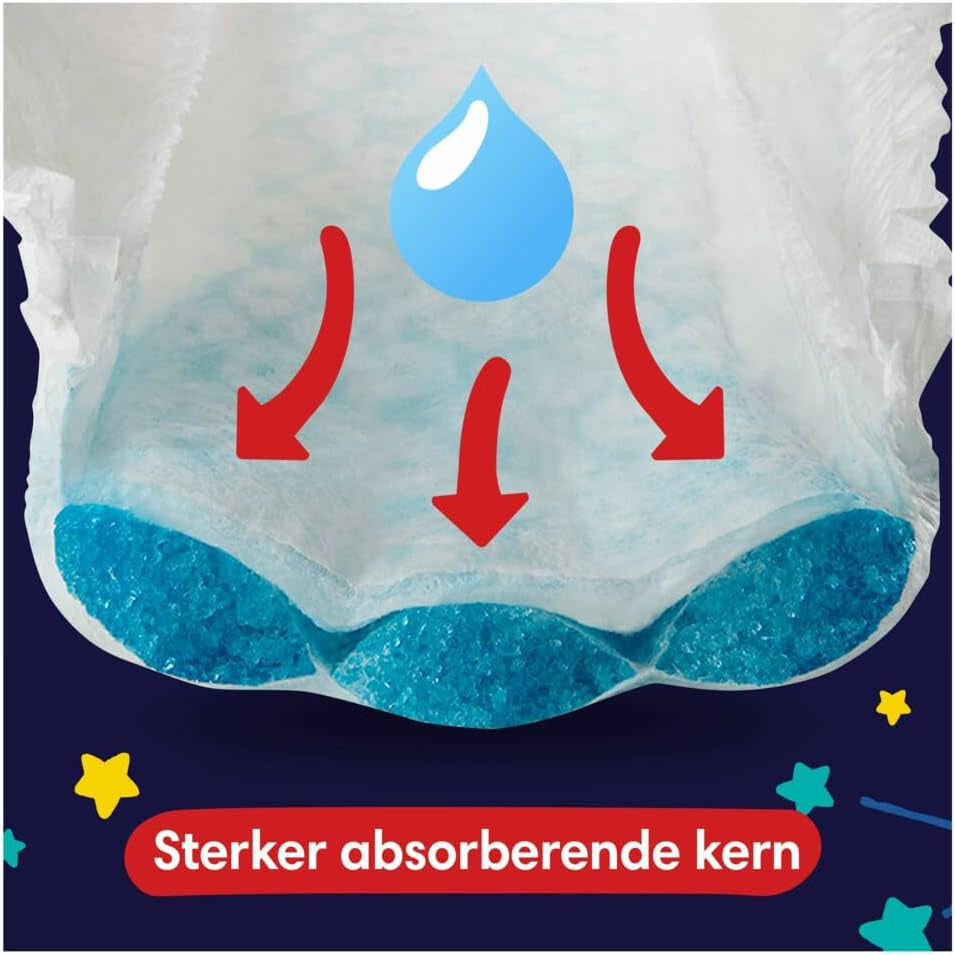 Pampers - Skridsikre babynatter - Størrelse 6 - Lille pakke - 30 stykker - 15+ kg
