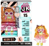 LOL overraskelse! 570776E7CAZ JK Mini Fashion Doll - 15 overraskelser, tøj og tilbehør - Samlerobjekter - Neon QT