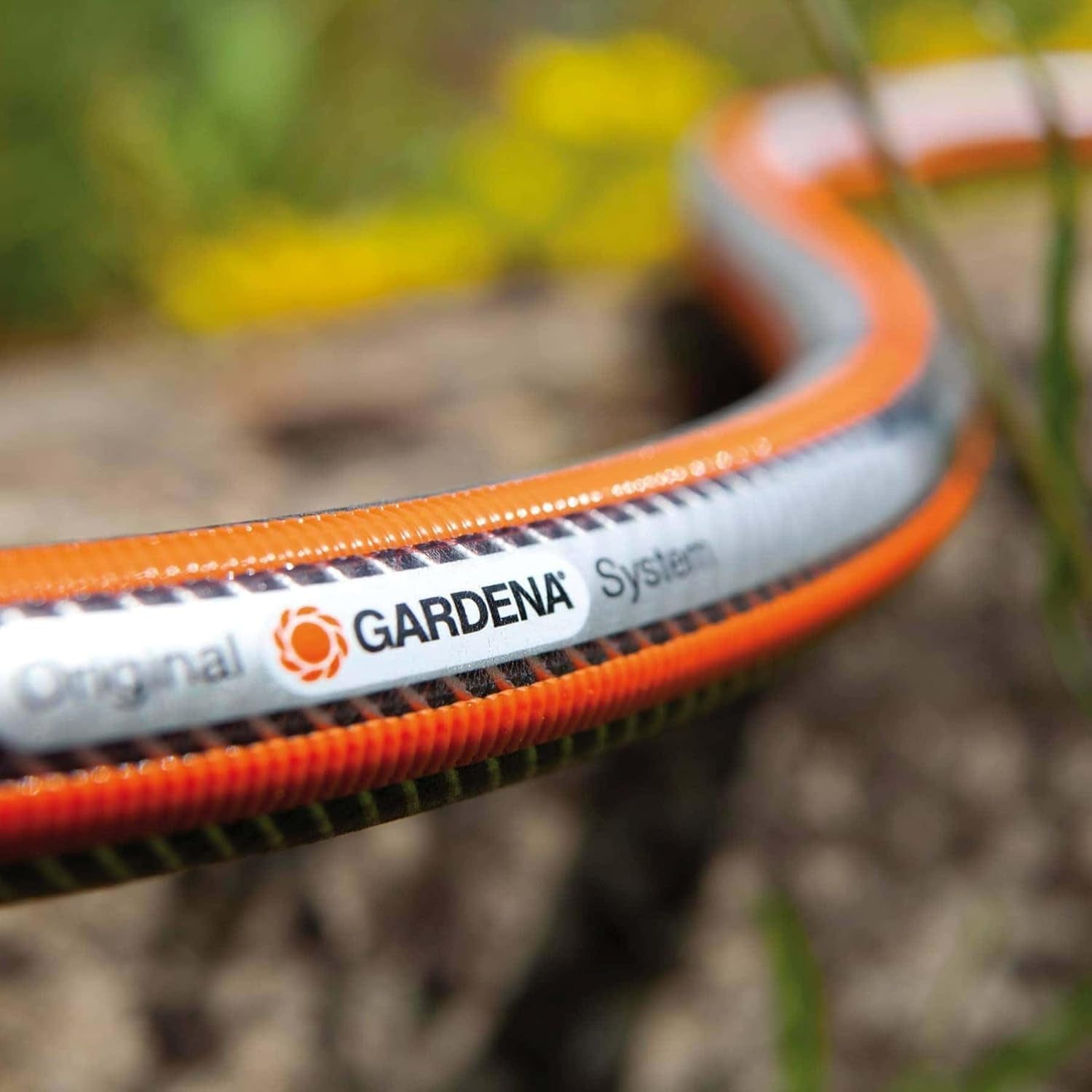 Gardena Haveslange Polyvinylchlorid (PVC), Comfort HighFLEX 19 mm (3/4 tomme), 50 m: Haveslange med Power-Grip-profil, 30 bar sprængtryk, meget fleksibel, formstabil, UV-bestandig, pakket (18085-20)