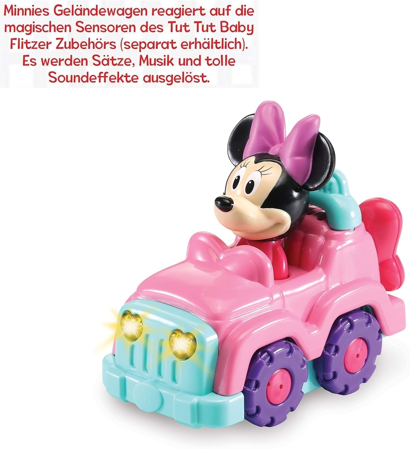 Vtech TUT TUT Baby Flitzer - Minnies terrængående køretøj Jucarii Bebe Naty Shop