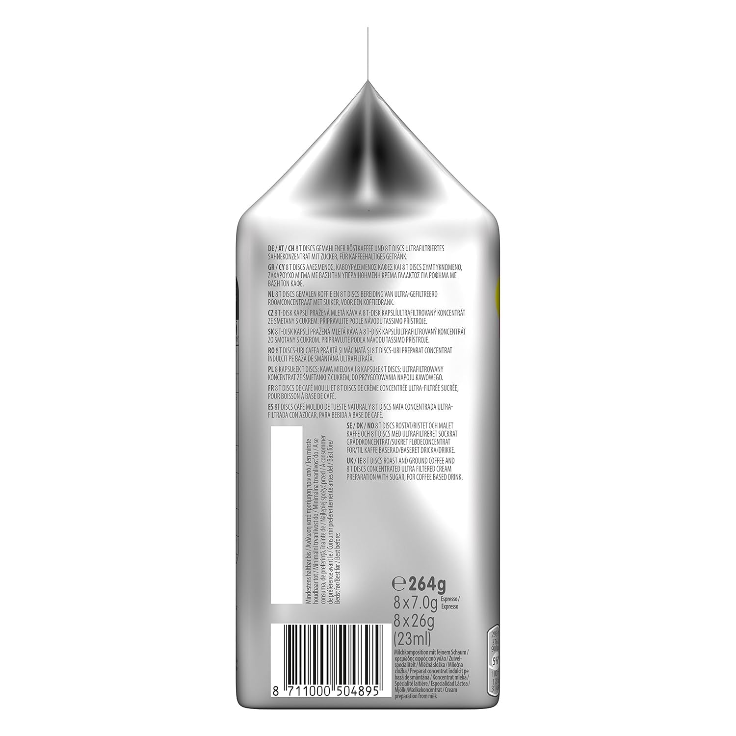 Tassimo Kapseln Jacobs Type Latte Macchiato Classico, 5 x 8 puder, 40 Kaffeekapseln