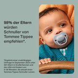 Tommee Tippee Anytime-sutter, 0-6 måneder, pakke med 6 symmetriske sutter, BPA-fri