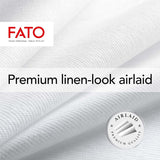 Fato - Tørre papirservietter, Airlaid, stofeffekt, pakke med 50 servietter, størrelse 40X40 foldet i 4, farve sort