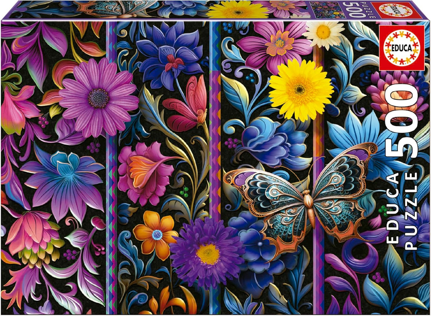 Educa - Puslespil med 500 brikker for voksne | Bada Bloom. Mål: 48 X 34 cm. Inkluderer Fixpuzzle puslespil lim. I 11 år (19909) Puzzle Naty Shop Standard titel