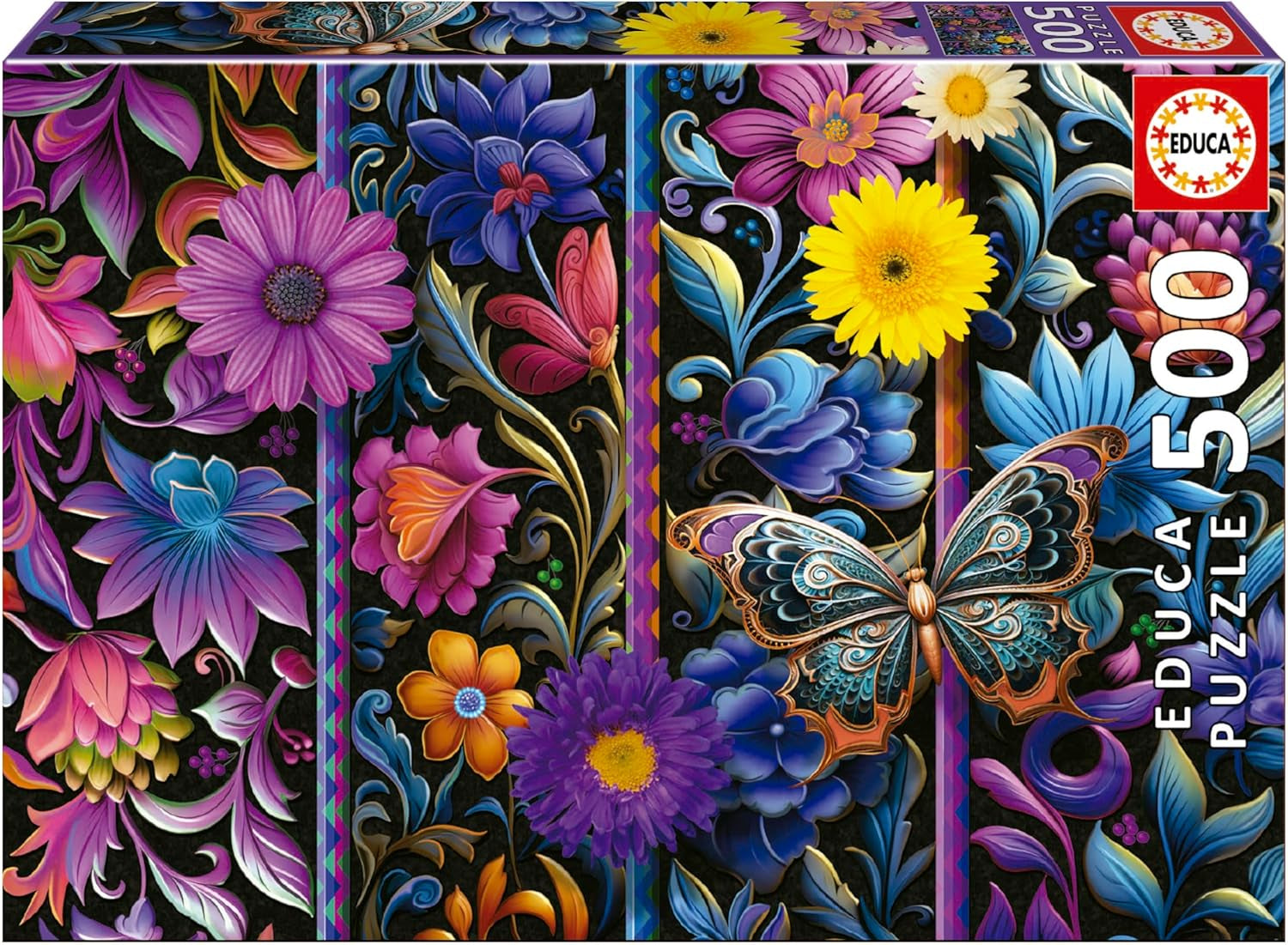 Educa - Puslespil med 500 brikker for voksne | Bada Bloom. Mål: 48 X 34 cm. Inkluderer Fixpuzzle puslespil lim. I 11 år (19909) Puzzle Naty Shop Standard titel